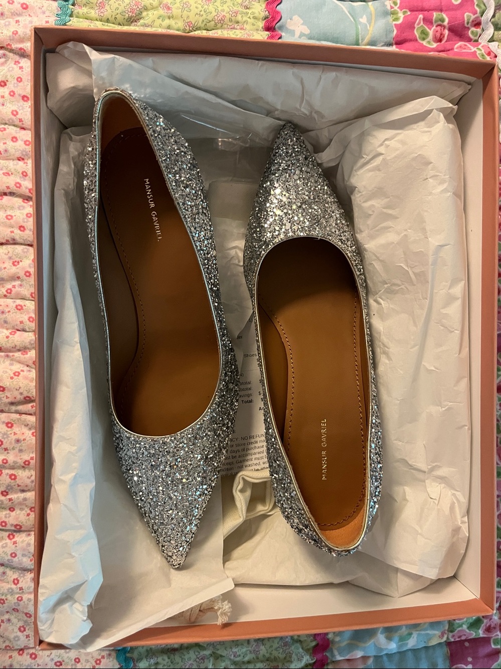 Mansur Gavriel Sparkle Heels